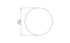 Blinde Design Circ L1 Concrete Coffee Table - Bone Finish - BLD.1.T.CIR.L1.BO